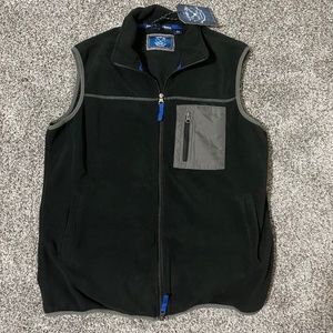 Men's Vintage 1946 Pirate Black Fleece Vest; Size L; New with tags